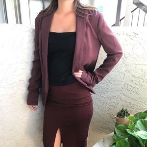 Maroon blazer
